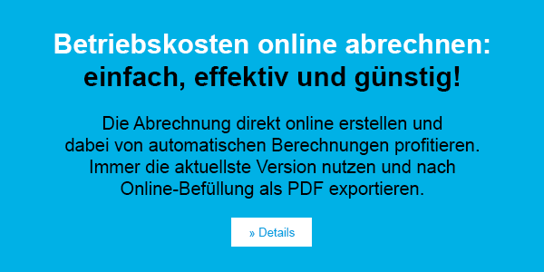 Betriebskosten online abrechnen