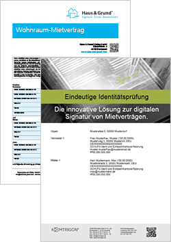 Online-Wohnraummietvertrag und digitale Signierung mit MieterCheck Online-Wohnraummietvertrag und digitale Signierung mit MieterCheck
