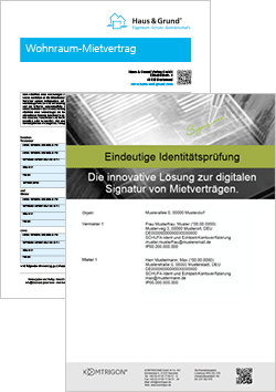 Online-Wohnraummietvertrag und digitale Signierung mit MieterCheck