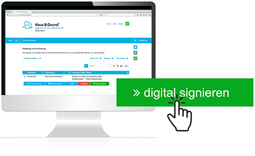 Digitale Signierung - Haus & Grund Archiv